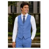 Mens Vest 85% Poly / 13% Viscose / 2% Spandex - Style: 4374VS Color: Marine Blue