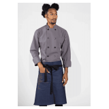 Underground Bistro Apron with Black Webbing Style: U3107W1 Color: Indigo Denim