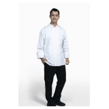 Lycra Double-Pocket Chef Coat, Long Sleeve with Black Wicking Style: U0715HC Color: White Sizes: Assorted