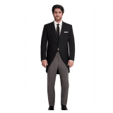Mixed Black Cutaway & 1-Button Peak Cutaway Coats - Styles: 8015C-XL / 8015GC-L / 8015GC-R / 8015GC-S / 8015GC-SX Color: Black Sizes: Assorted