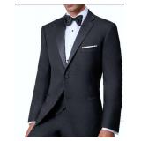 IB Stretch 2 Button Coat / 2 Button Notch Tuxedo - Styles: 8352PVS-L / 8352PVS-LX Color: Black