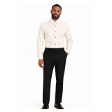 Microfiber Laydown Regular-Fit Shirts - Styles: 9986-31 / 9986-33 / 9986-35 / 9986-37 / 9986-39 Color: Ivory Sizes: Assorted