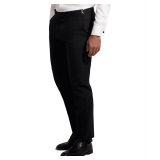 Adjustable Slim-Fit Flat-Front Pants – No Stripe - Styles: 3510NSF-L / 3510NSF-LX Color: Black Sizes: Assorted