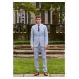 Men Pant 85% Poly / 13% Viscose / 2% Spandex - Style: 4374PVPS-R Color: Oxford Blue