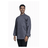 Lycra Hidden-Snap Chef Coat, Long Sleeve with Mesh Back Style: U0721 Color: Slate Sizes: Assorted