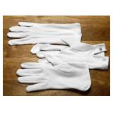 Cotton Grip Gloves – Sold by Dozen  Style: 1051G  Color: White  Sizes: Small & Large