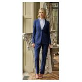 Womens Coat 74% Poly / 24% Viscose / 2% Spandex - Style: 2374PVS-R Color: Navy (See Description for Details)