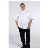 Calypso Chef Coat with Mesh Style: U0428 Color: White Sizes: Assorted
