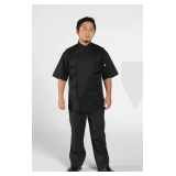 Calypso Chef Coat with Full Mesh Back Style: UC0428S Color: Black Sizes: Assorted