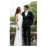 Miles (Ike) 1-Button Shawl Satin-Lapel Center-Vent Coats - Styles: 8831C-B / 8831C-L / 8831C-R / 8831C-RX / 8831C-S / 8831C-SX Color: Black Sizes: Assorted