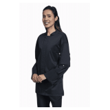 Zipper Lycra Chef Coat, Long Sleeve with Mesh Back Style: U0720 Color: Black Sizes: Assorted
