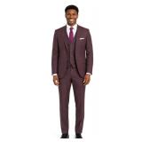 Mens Coat 85% Poly / 13% Viscose / 2% Spandex - Style: 4374PVS-RX Colors: Black/White Contrast, Brick, Celadon Green, Forest, Olive, Oxford Blue, Raisin, Tan & Violet