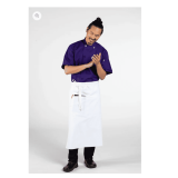 Reversible Three-Pocket Bistro Apron Style: U3091 Color: White