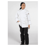 Assorted Unisex Classic, San Marco & Versailles Chef Coats – 100% Cotton, Black Piping & Piping Styles Styles: U0440C / U0445C / U0453EC Color: White Sizes: Assorted