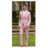 Men Pant 85% Poly / 13% Viscose / 2% Spandex - Style: 4374PVPS-R Color: Rose