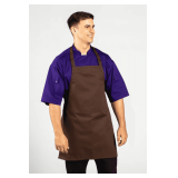 Unisex Apron – 65% Polyester / 35% Cotton Style: U3010 Color: Brown