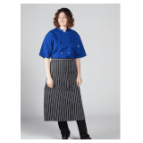 Full Bistro Apron – 65% Polyester / 35% Cotton Style: U3052 Colors: Black/Red PS / Slate