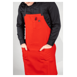 Aura Bib Apron – 100% Cotton Style: U3116W1 Color: Red Canvas