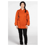 Endeavor Zip Chef Coat with Mesh Style: U0704 Color: Orange Sizes: Assorted