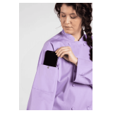 Pulse Chef Coat Style: U0706 Colors: Lilac / Orange / Sky Blue / Deep Royal / Grape / Sea Green Sizes: Assorted