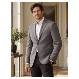 Poly/Viscose/Spandex 2 Button Notch Suit Coat - Style: 4546PVS-R Color: Grey Size: 48