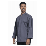 Zipper Lycra Chef Coat, Long Sleeve with Mesh Back Style: U0720 Color: Slate Sizes: Assorted