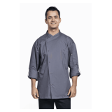 Lycra Chef Coat with Matching Mesh Style: U0708 Color: Slate Sizes: Assorted