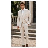 Mens Coat 85% Poly / 13% Viscose / 2% Spandex - Style: 4374PVS-R Color: Tan