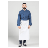4-Way Long Apron Style: U3057L Colors: Black / White