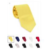 Assorted Satin Pre-Tied Ties  Style: 105FTW  Colors: Gold, Purple, Grey, Royal & Scarlet