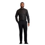 Ike Behar Embossed Black Laydown Collar Slim Fit Shirt - Style: 5973SF-33 Color: Black