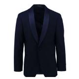 Shawl Coat w/ Satin Lapel - Style: 8331PVS-L Colors: Black & Navy
