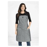 Unisex Apron – 100% Cotton Style: U3114W1 Colors: Triple Denim / Zig Zag Denim