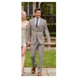 Men Coat 74% Poly / 24% Viscose / 2% Spandex - Style: 4372PVS-R Color: Tan