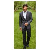 Mens Coat 74% Poly / 24% Viscose / 2% Spandex - Style: 4231PVS-R Colors: Charcoal & Green