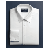Microfiber Laydown Slim-Fit Shirts - Styles: 9985SF-31 / 9985SF-35 / 9985SF-37 / 9985SF-39 / 9985SF-B Color: White Sizes: Assorted