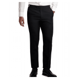 Adjustable Ultra-Fit Flat-Front Pants with Beaded Stripe - Styles: 3535NUF-L / 3535NUF-LX Color: Black Sizes: Assorted