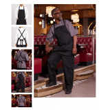 Crossback Three-Pocket Apron – One Size Style: U3092 Color: Black Size: One Size