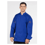 Endeavor Zip Chef Coat with Mesh Style: U0704 Color: Deep Royal Sizes: Assorted