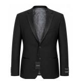 Stretch 2 Button Notch Tuxedo Coat - Styles: 4352PVS-B / 4352PVS-XL Color: Black