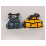 (2) PFD Life Vests: Ascend Adult M/L and Cabela