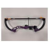 Bear Archery Purple and Black Youth Compound Bow with Quiver and Arrows