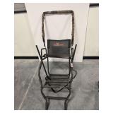 Big Game Tree Stand with Steel Frame and Metal Target Stand Assembly