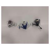 (3) Spinning Fishing Reels Including Daiwa and Bass Pro Shops