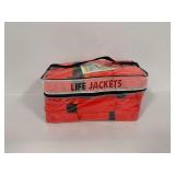 Kent Water Sports Type II PFD Life Jacket Set with Storage Bag