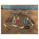 Hand Pliers and Wire Cutters with Wire Storage Basket