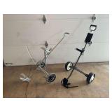 Lot of Two Golf Pull Carts