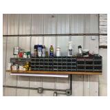Hardware and Industrial Storage System with Fasteners, Gauges, and Lubricants