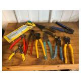 Hand Pliers, Crimpers, and Fuse Puller Tool Lot