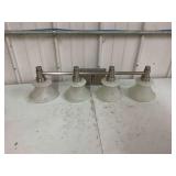 Hampton Bay 4-Light Brushed Nickel Vanity Light Fixture.... 9x30x10